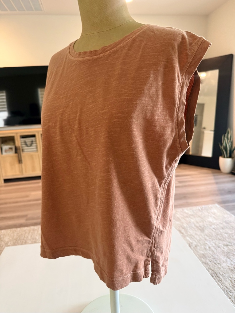 Rowan Savannah Crew neck Muscle Tank 100% cotton